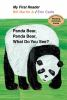 Book cover for Panda Bear, Panda Bear, what do you see?.