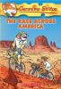 Book cover for The race across America.