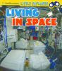 Book cover for "Living in space".