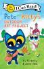 Book cover for "Pete the Kitty's outdoor art project".