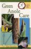 Book cover for "Green anole care".