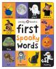 Book cover for "First spooky words".