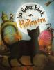 Book cover for "Los gatos black on Halloween".