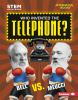 Book cover for "Who invented the telephone?".