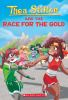 Book cover for "Thea Stilton and the race for the gold".