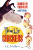 Book cover for The trouble with chickens.