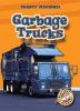 Book cover for "Garbage trucks".